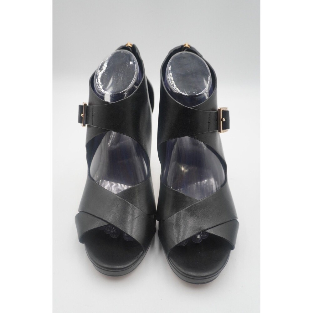 MICHAEL Michael Kors Black Stiletto Heel Sandals Sz 9.5M Style SH19G